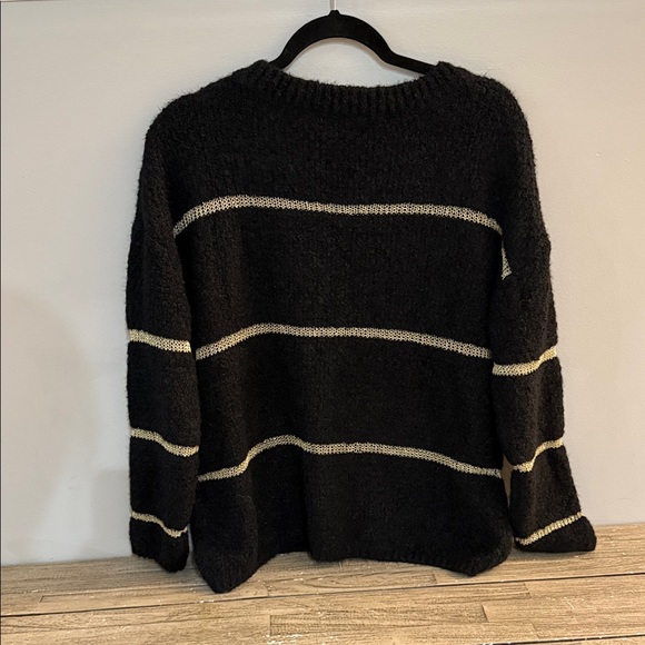 Black Striped Sweater (Runs Big) - Picture 5 of 6